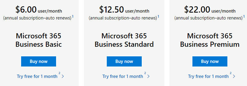 Microsoft 365 Business Standard (One-Year Subscription)